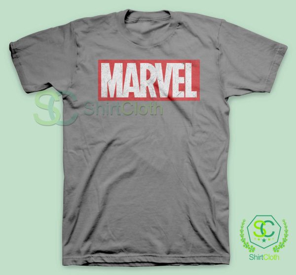 Marvel-Logo-Gray-T-Shirt