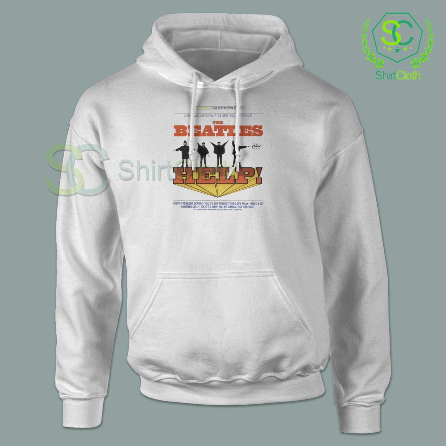 beatles help sweatshirt