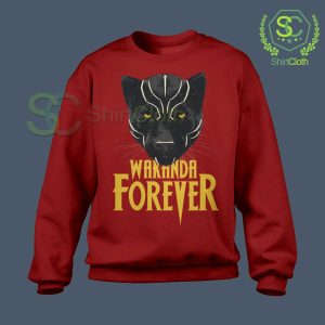 Wakanda-Forever-Red-Sweatshirt