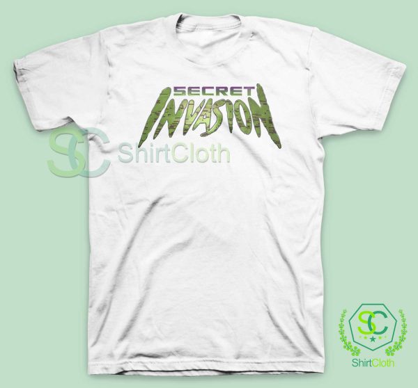 Secre-Invasion-Logo-White-T-Shirt