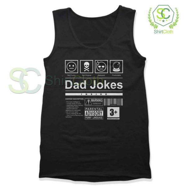 Dad-Jokes-Label-Tank-Top