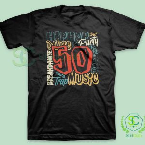 50-Years-Old-50th-Anniversary-Of-Hip-Hop-Graffiti-Hip-Hop-T-Shirt
