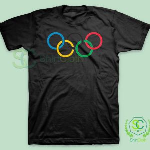 Olympic-Rings-Black-T-Shirt